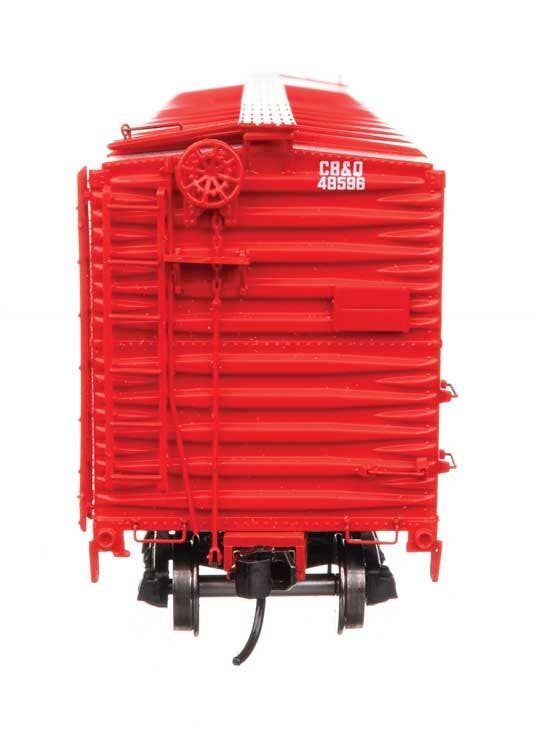 Walthers 920-101675 HO CB&Q 50' AAR Double-Door Boxcar Ready to Run #48596