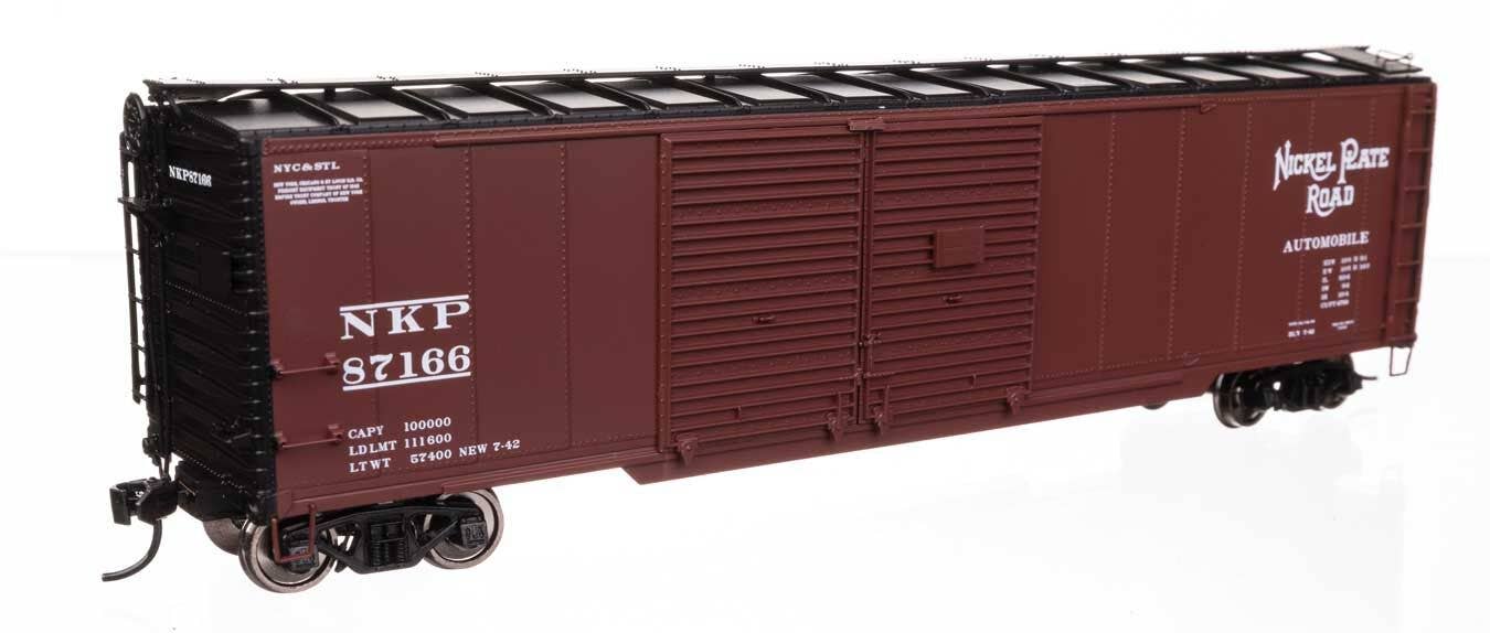 Walthers 920-101677 HO Nickle Plate Road 50' AAR Double-Door Boxcar RTR #87166