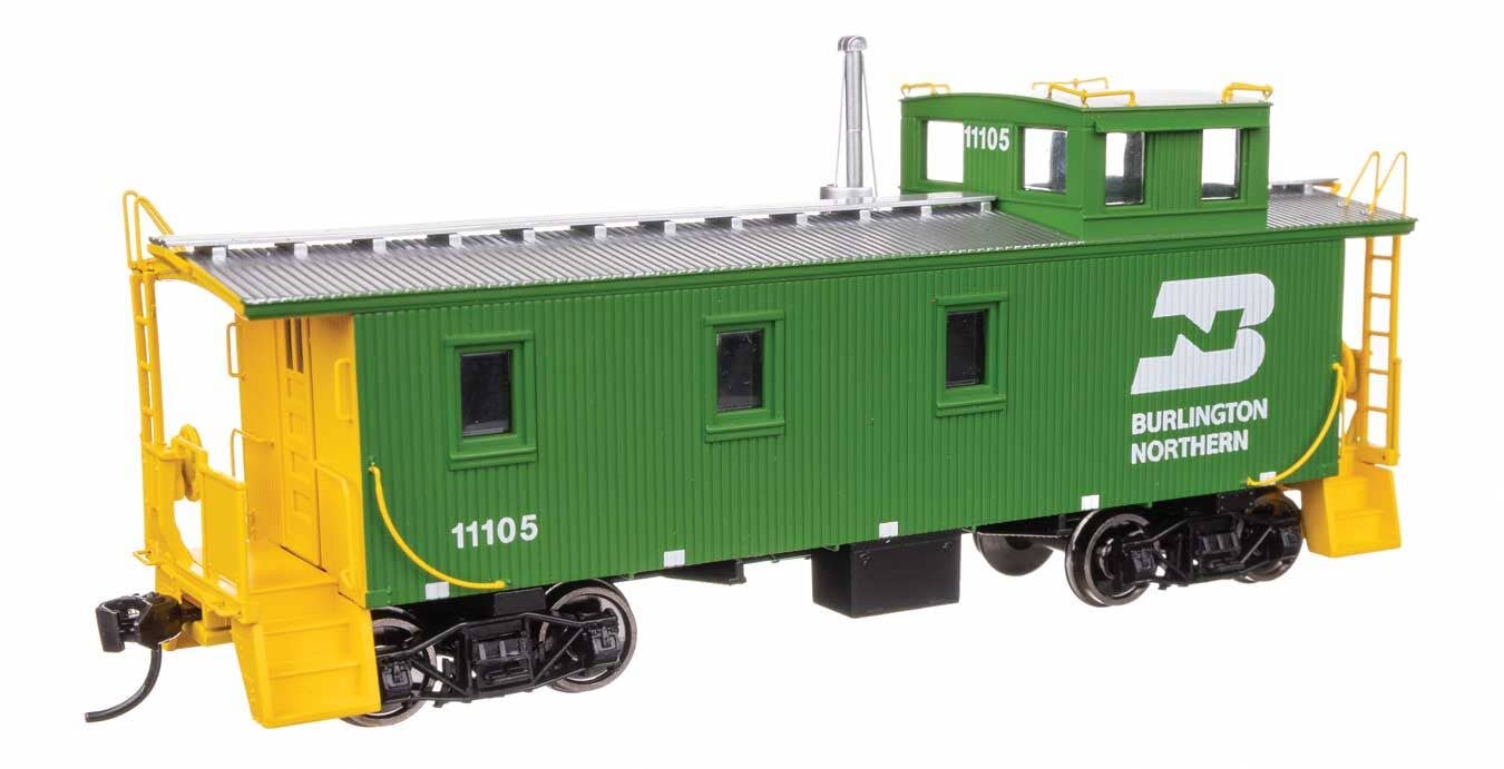 Walthers 920-103255 HO BN 30' GTW Style Wood Caboose w/ Offset Coupola #11105