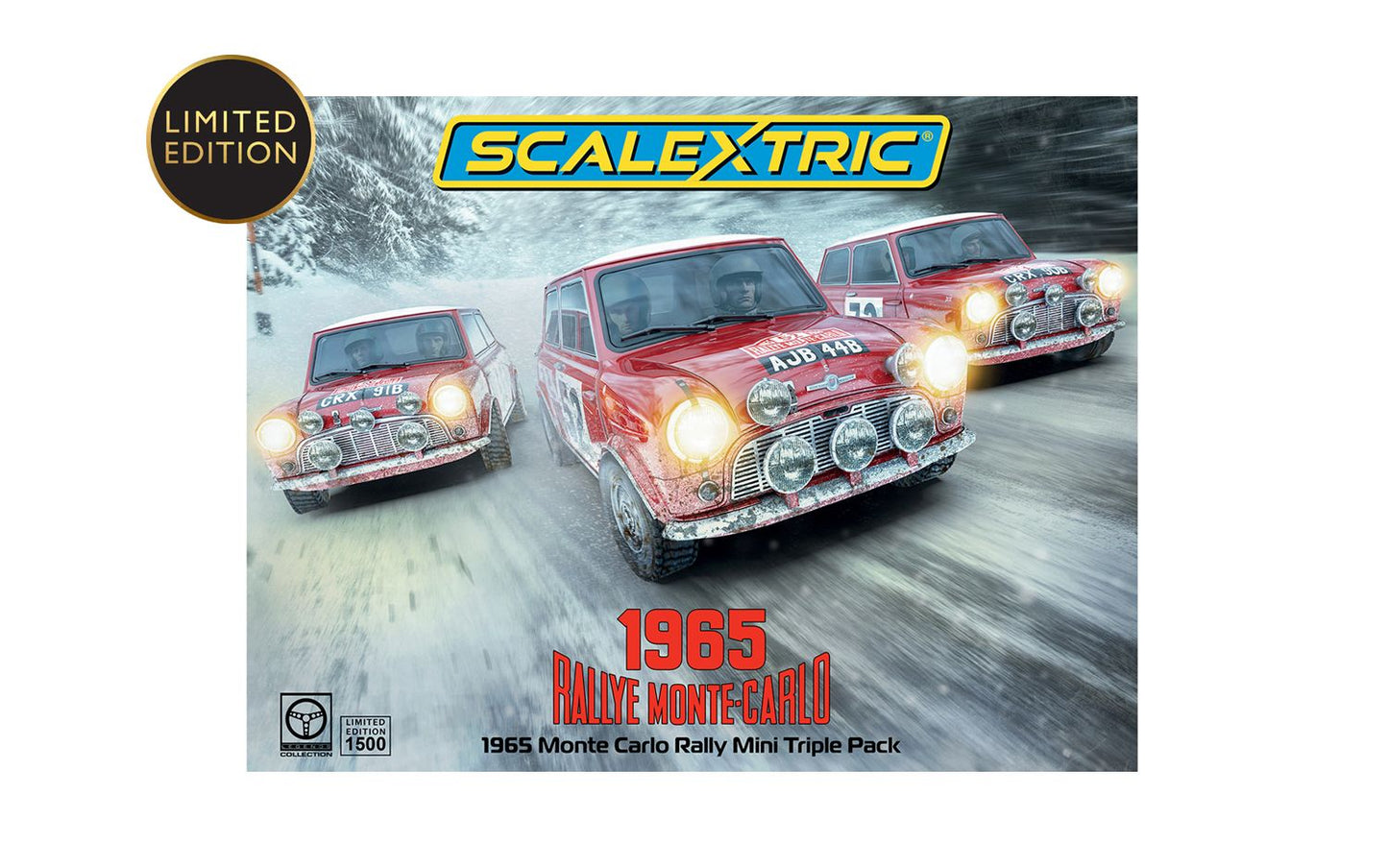 Scalextric C4488A 1:32 1965 Monte Carlo Rally Mini Triple Car Pack