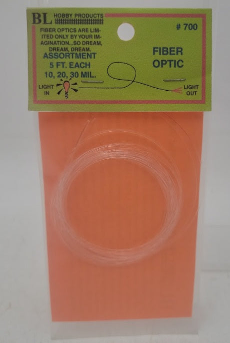 BL Hobby Products 183-700 Fiber Optic Assortment 10, 20, & 30 mil