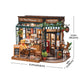 Robotime DG167 Rolife Tipsy Restaurant DIY Miniature House