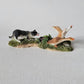 Santa's Workbench 0330 Christmas Village Dog Chasing Hunting Duck Goose