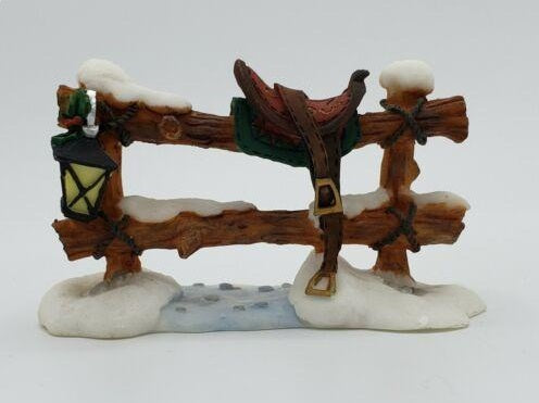 Santa's Workbench 609-7323 Saddle On The Fence Resin Accessory