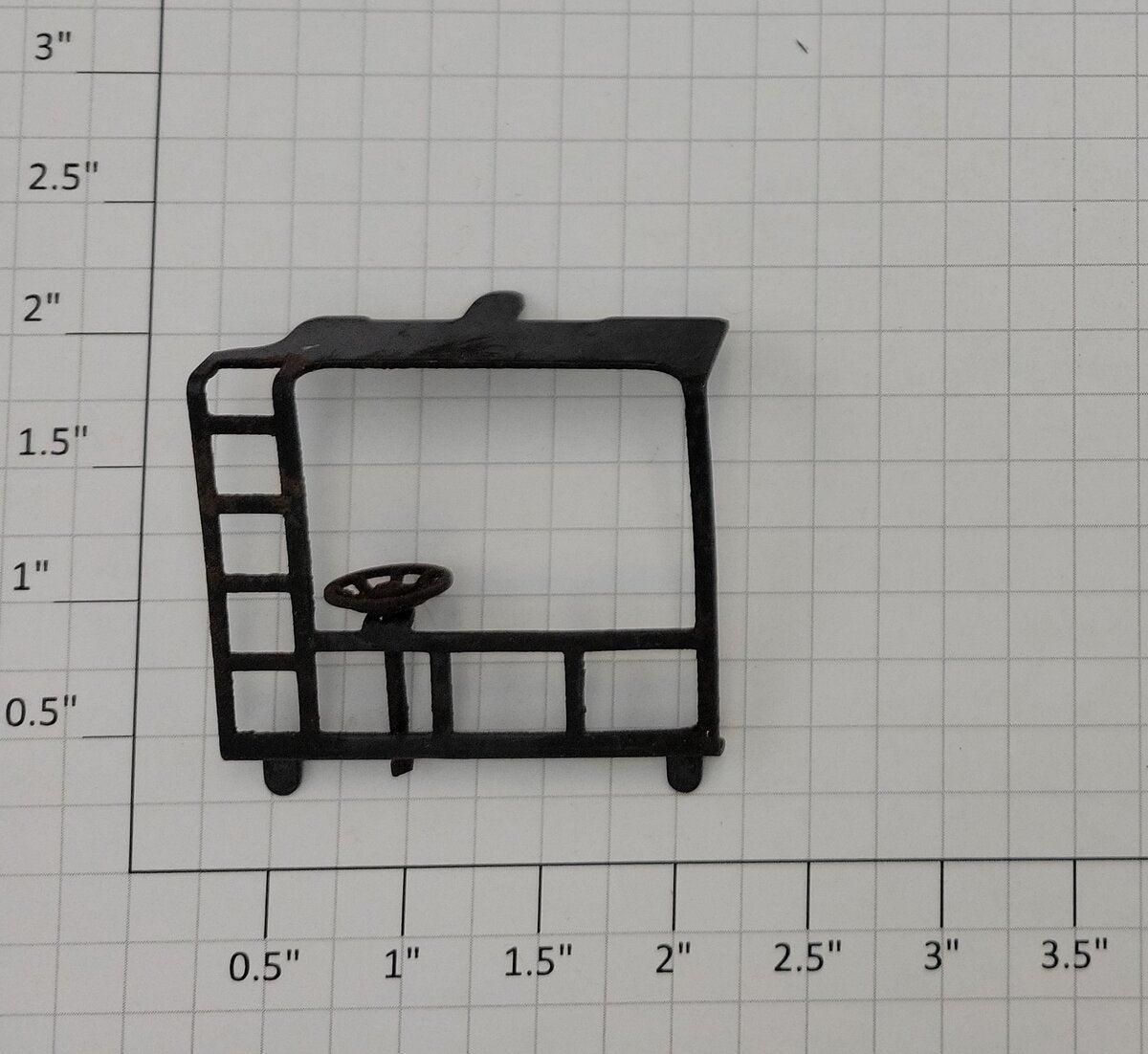 Lionel 2757-20 Metal End Railing with Wheel - Fits 2457, 2757, 2472