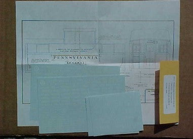 Middle Division HCA-2 HO Pennsylvania RR White Cabin Cars Decal Set