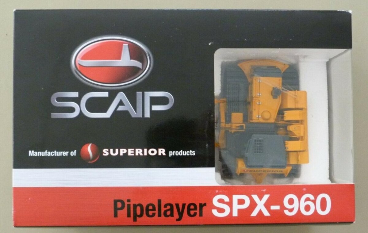 ROS SPX-960 1:50 Scale SCAIP Yellow Pipe Line Equipment Die Cast