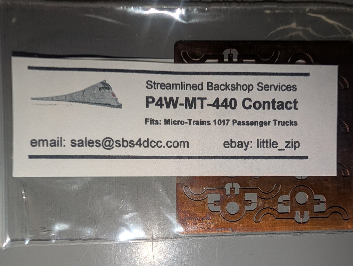 Streamlined Backshop Services P4W-MT-440 Contact Fits Micro-Trains 1017