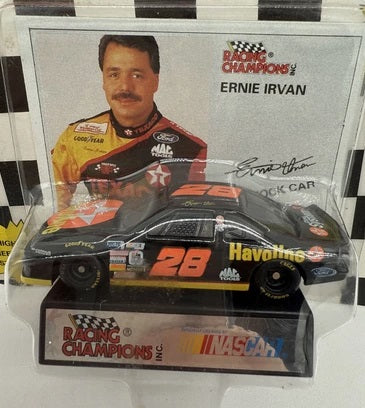 Racing Champions 01153 1:64 Ernie Irvan #28 Havoline Car W/Card & Display Stand