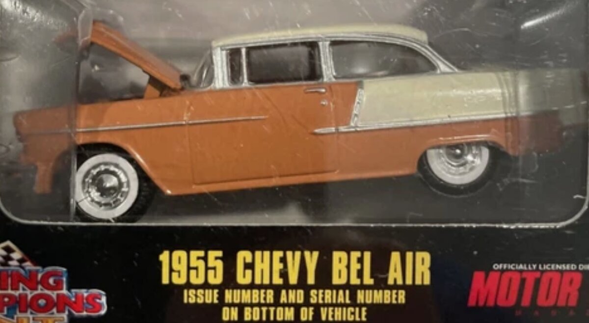 Racing Champions 08100-08141 1:64 Mint Brown/Tan 1955  Chevy Bel Air Motor Trend