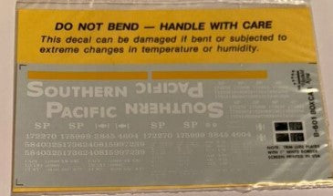 Herald King B-601 HO Tuscan Red 40' Boxcar White Lettering Decal Set