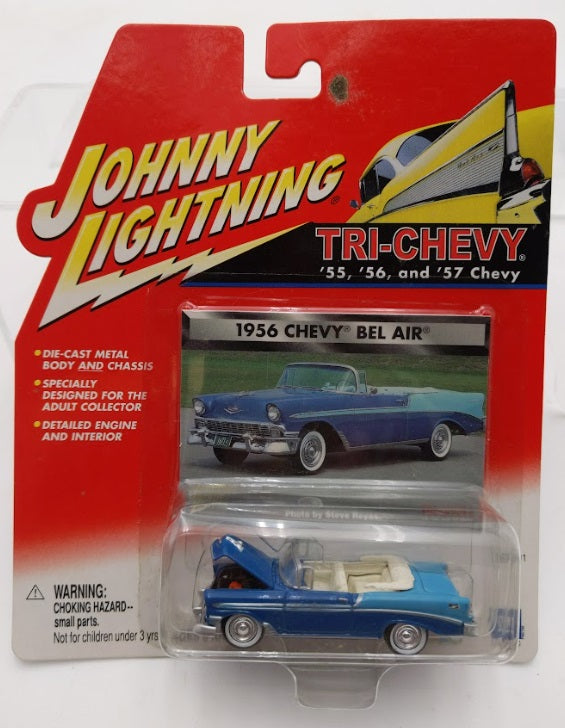 Playing Mantis 454-02 1:64 Blue1956 Chevy Bel Air Die Cast Metal Body & Chassis