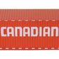 Walthers 949-18500 HO Canadian Tire 53' Singamas Corrugated Side Container