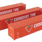 Walthers 949-18500 HO Canadian Tire 53' Singamas Corrugated Side Container