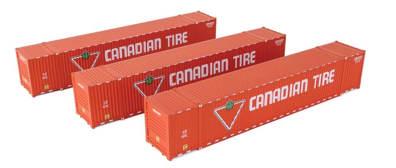 Walthers 949-18500 HO Canadian Tire 53' Singamas Corrugated Side Container