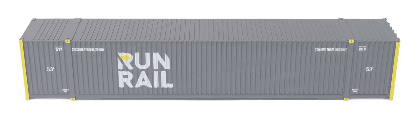 Walthers 949-18506 HO Run Rail 53' Singamas Corrugated Side Container