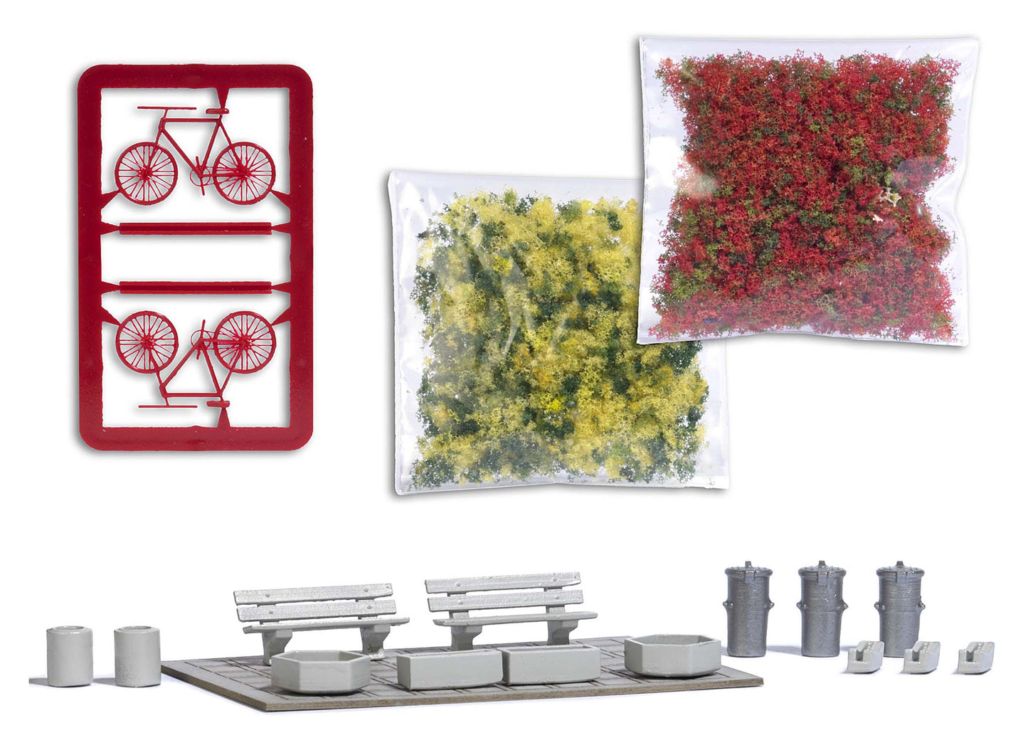 Busch 1846 HO Concrete Decoration Set