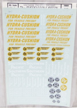 Microscale RH-3 HO Scale Southern Pacific Freight Car Decal Set