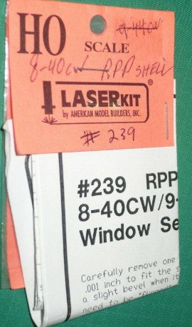 American Model Builders 239 HO RPP 8-40CW/9-44CW Window Set