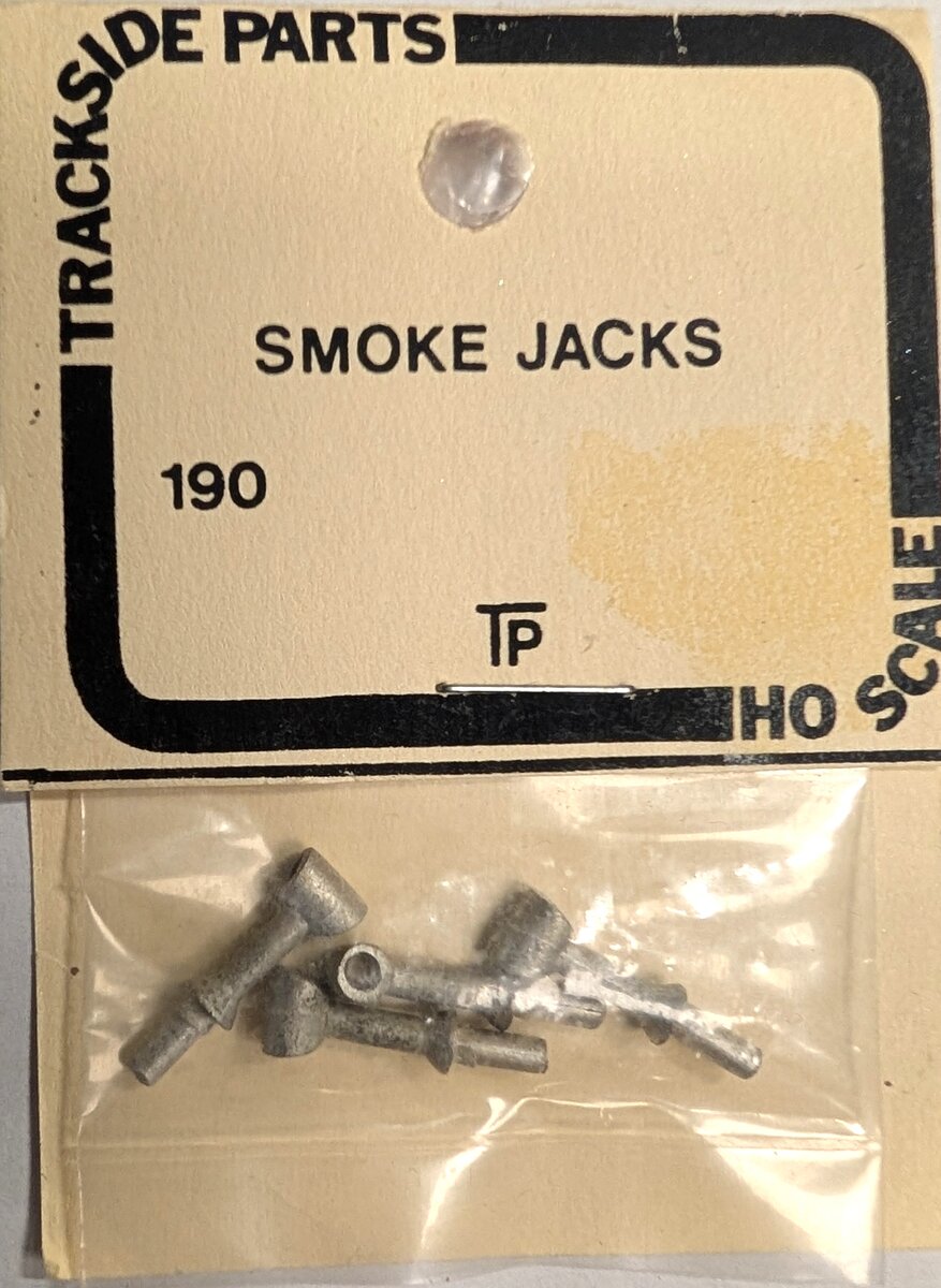 Trackside Parts 190 HO Scale Smoke Jacks