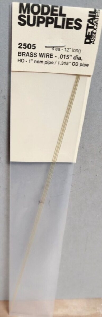 Detail Associates 2505 HO Brass Wire 12