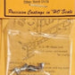 Details West BE-129 HO Scale Bell Hood Side Mount White Metal Parts (Pack of 2)