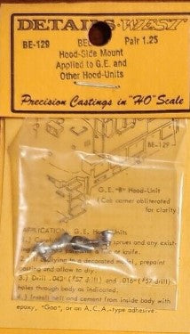 Details West BE-129 HO Scale Bell Hood Side Mount