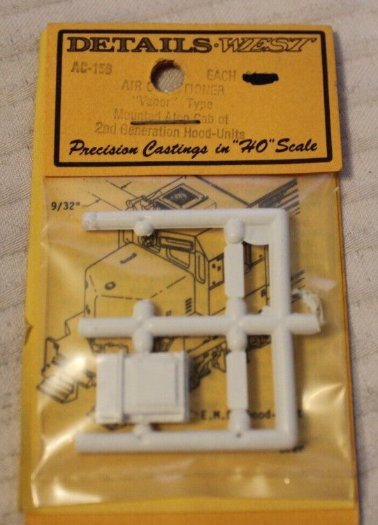 Details West AC-158 HO Scale Air Conditioner