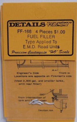 Details West FF-166 HO Scale Fuel Filler