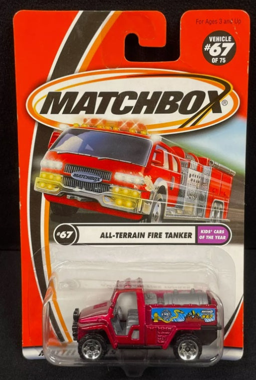 Matchbox 95259 1:64 Hero-City Collection All-Terrain Fire Tanker #67