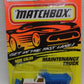 Matchbox 01745 1:64 Highway Dept Maintenance Truck Blue & White 1995 # 45