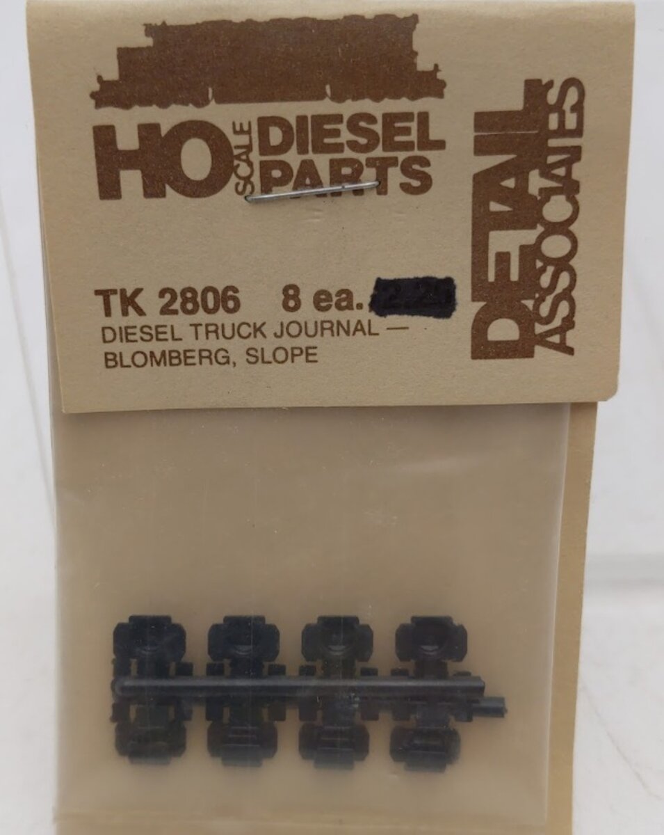 Detail Associates TK2806 HO Scale Diesel Truck Journal Blomberg Slope(Pack of 8)