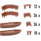 Faller 272439 N 64 Benches and 30 Tables Kit