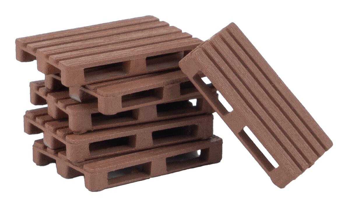Faller 180876 HO Wooden Pallets Kit (Pack of 60)