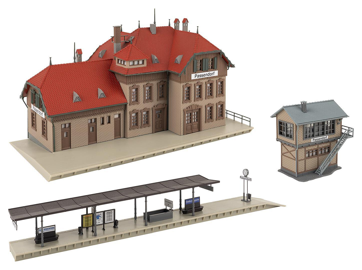 Faller 190035 HO Promotional Set Passendorf Railway Station Building Kit