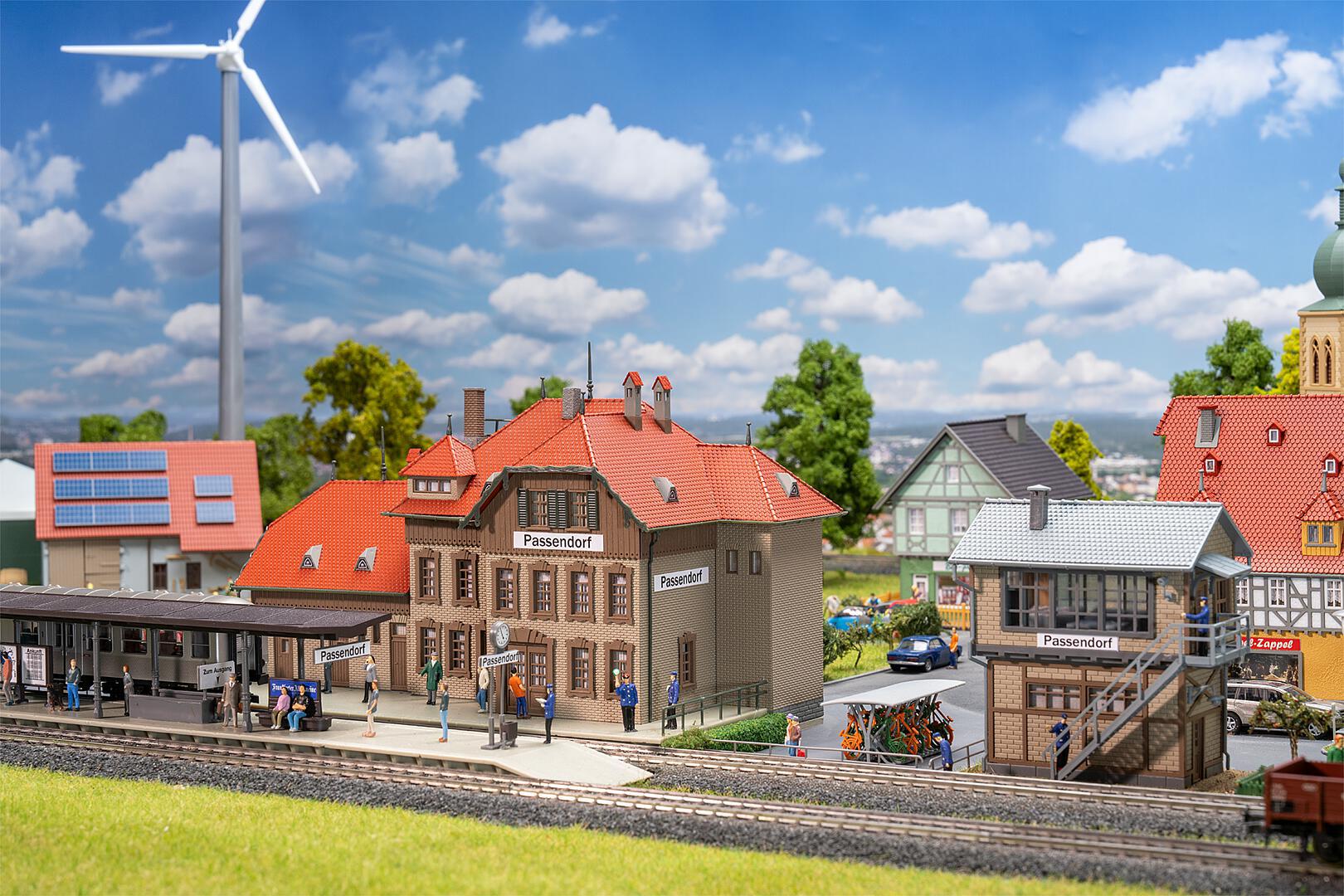 Faller 190035 HO Promotional Set Passendorf Railway Station Building Kit