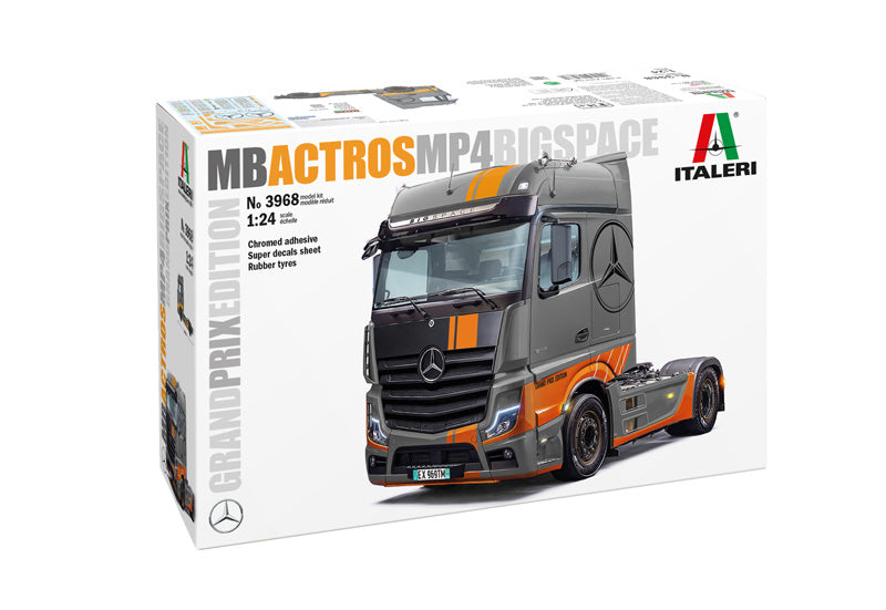 Italeri 3968 1:24 Mercedes-Benz Actros MP4 Big Space Truck Plastic Model Kit