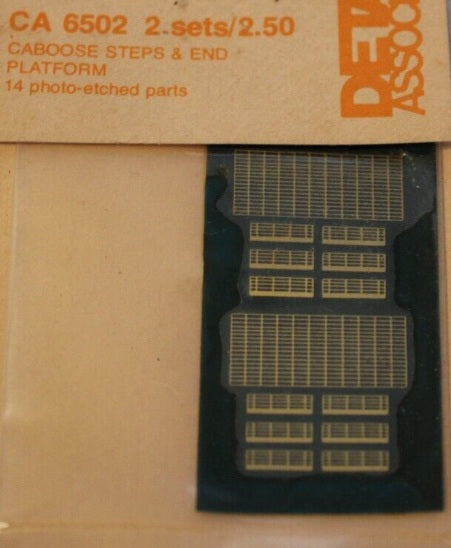 Detail Associates CA6502 HO Photo-Etched Caboose Steps & End Platform