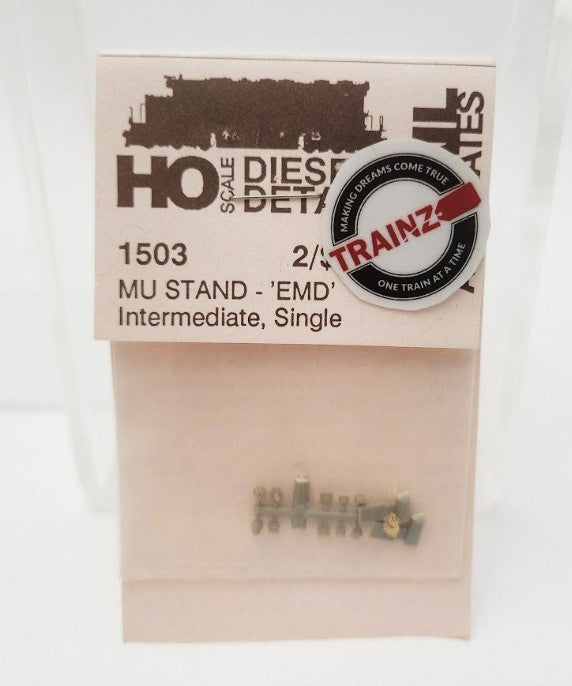 Detail Associates MU1503 HO Scale MU Stand EMD Intermediate GP/SD Type Single