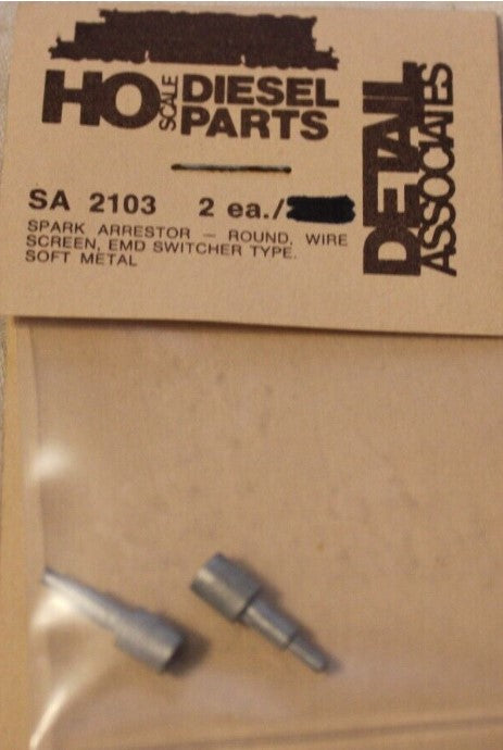 Detail Associates SA2103 HO Round Wire Screen Spark Arrestors (Pack of 2)