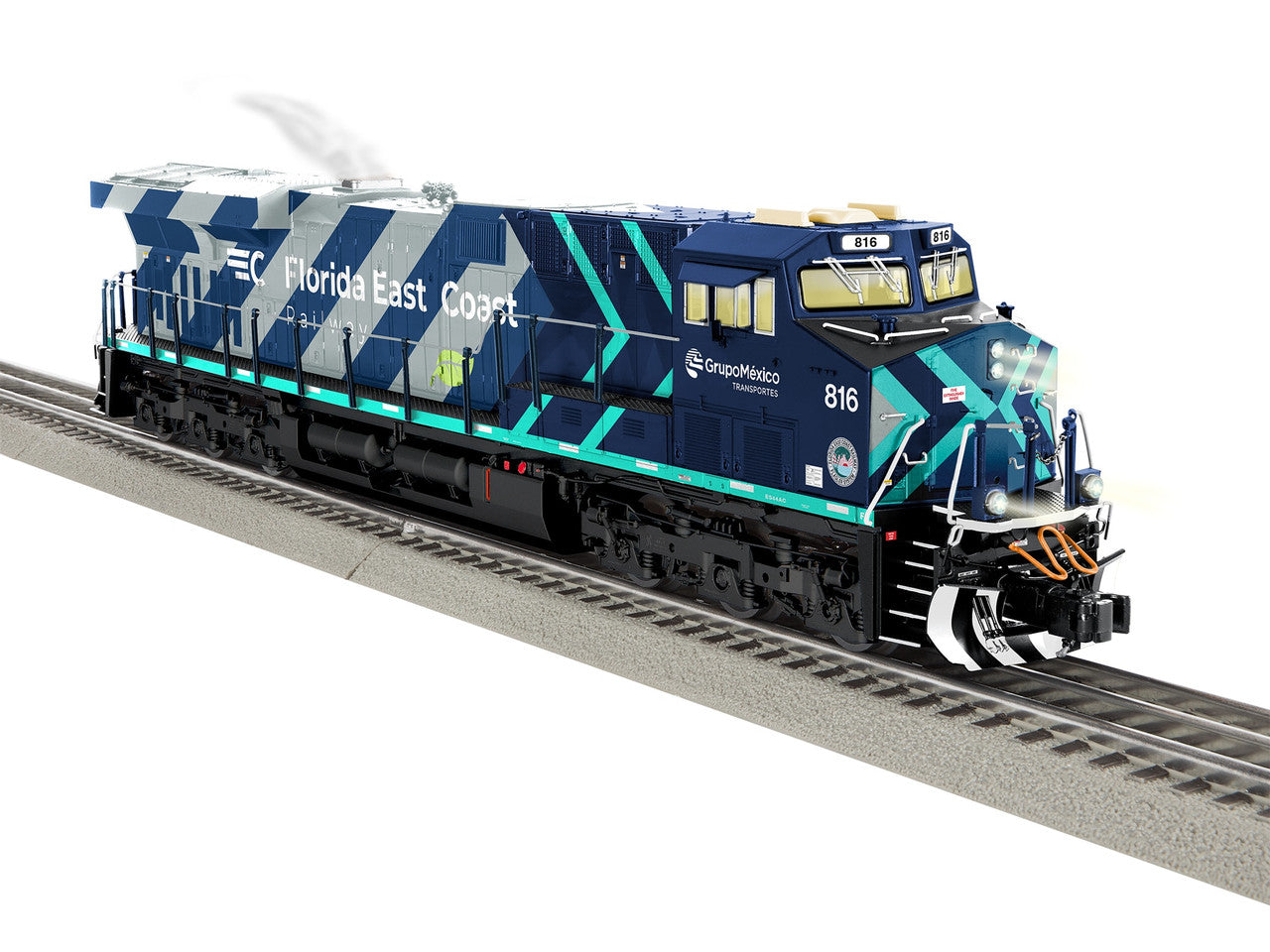 Lionel 2533640 O Gauge Florida East Coast LEGACY ES44 Diesel Locomotive #816