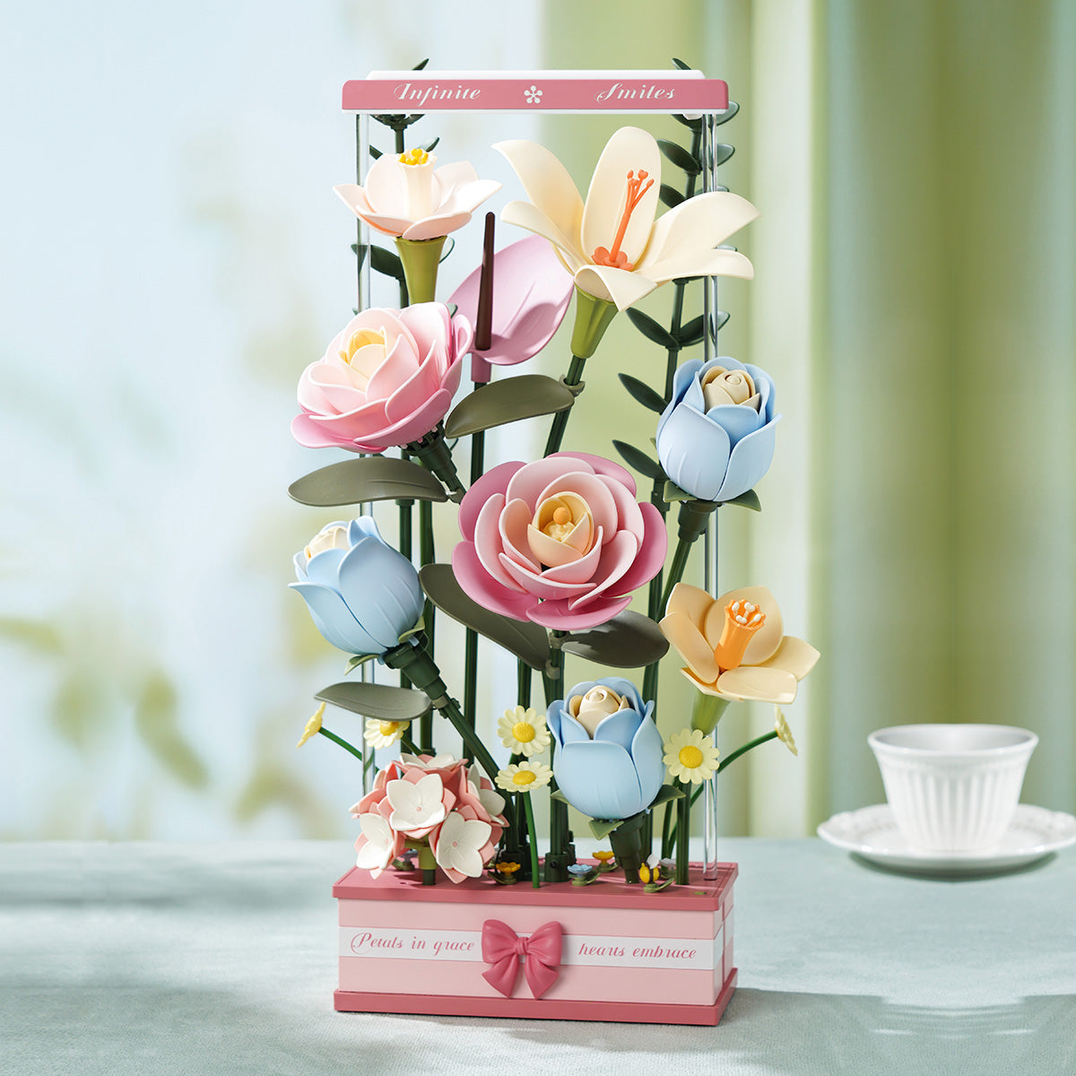 Robotime AF01D ROKR Blooming Bouquet Box DIY 3D Puzzle