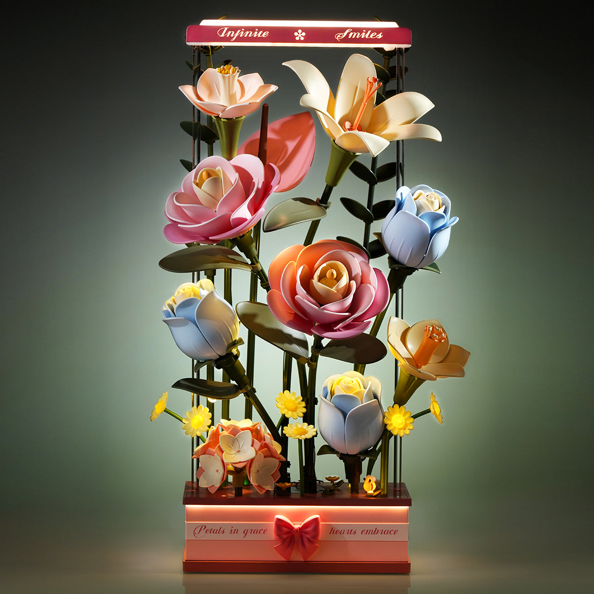 Robotime AF01D ROKR Blooming Bouquet Box DIY 3D Puzzle
