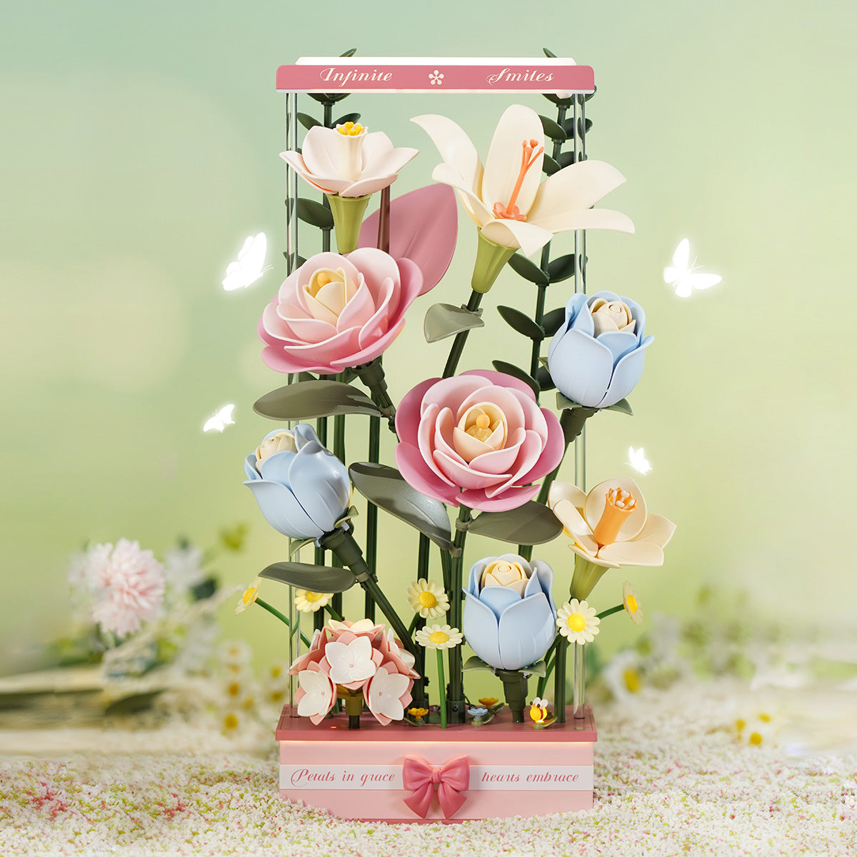Robotime AF01D ROKR Blooming Bouquet Box DIY 3D Puzzle