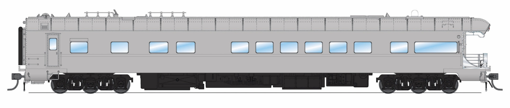 Broadway Limited 9596 HO UP Gray Business Car with Black Trucks #101