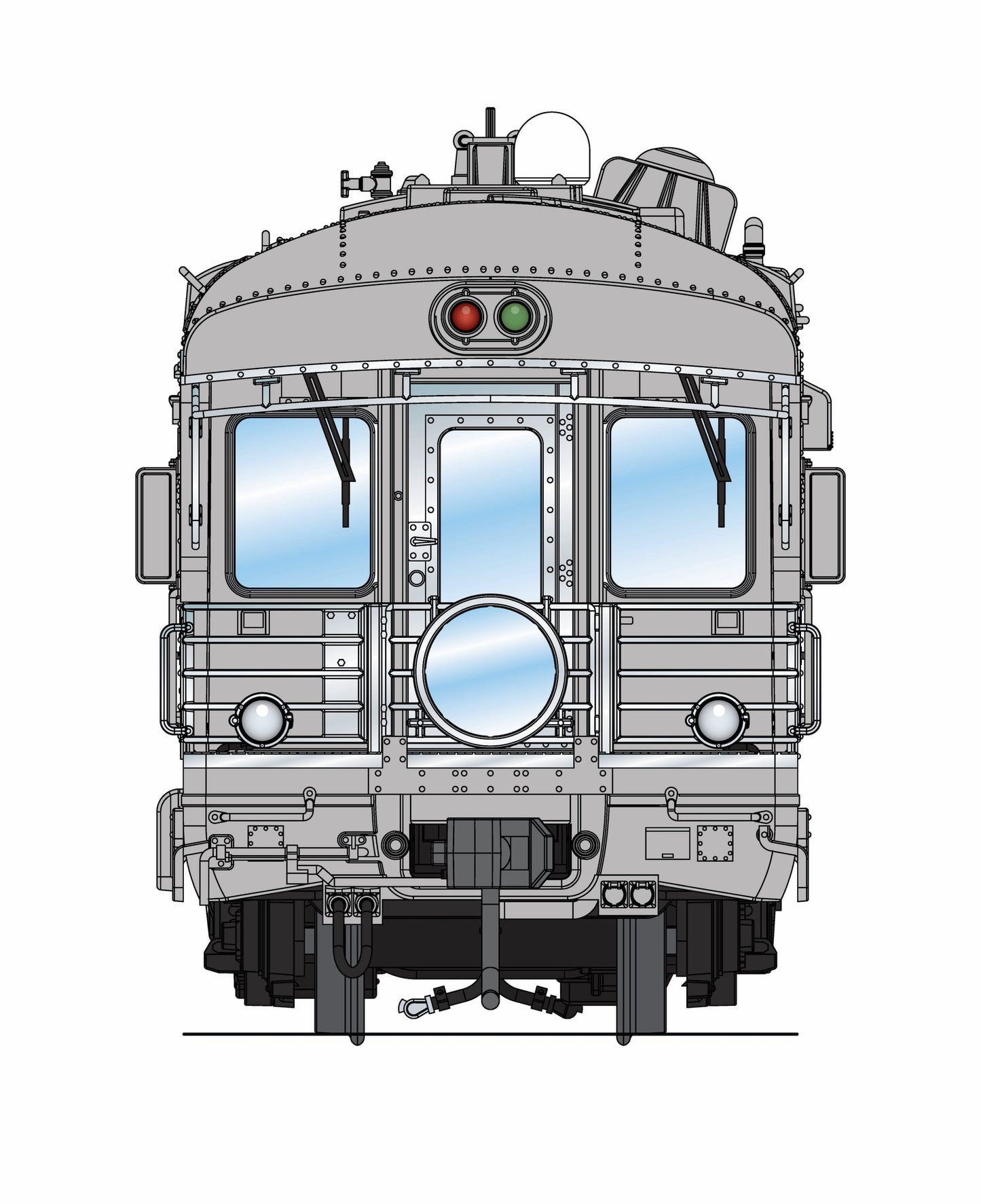 Broadway Limited 9596 HO UP Gray Business Car with Black Trucks #101