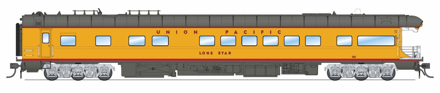Broadway Limited 9595 HO UP UP Business Car with Building America Drumhead #101