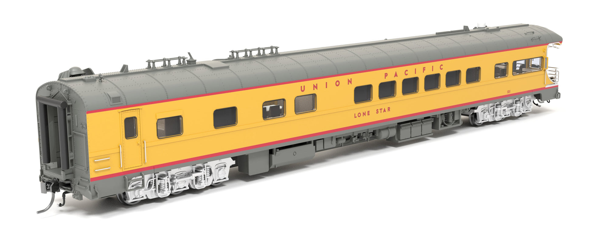 Broadway Limited 9593 HO UP UP Business Car with Blue 