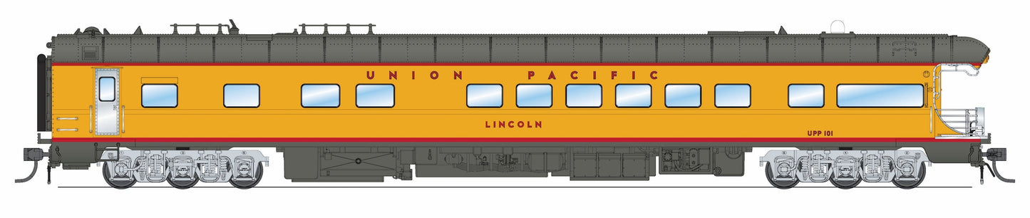 Broadway Limited 9594 HO UP UP Business Car with Building America Drumhead #101