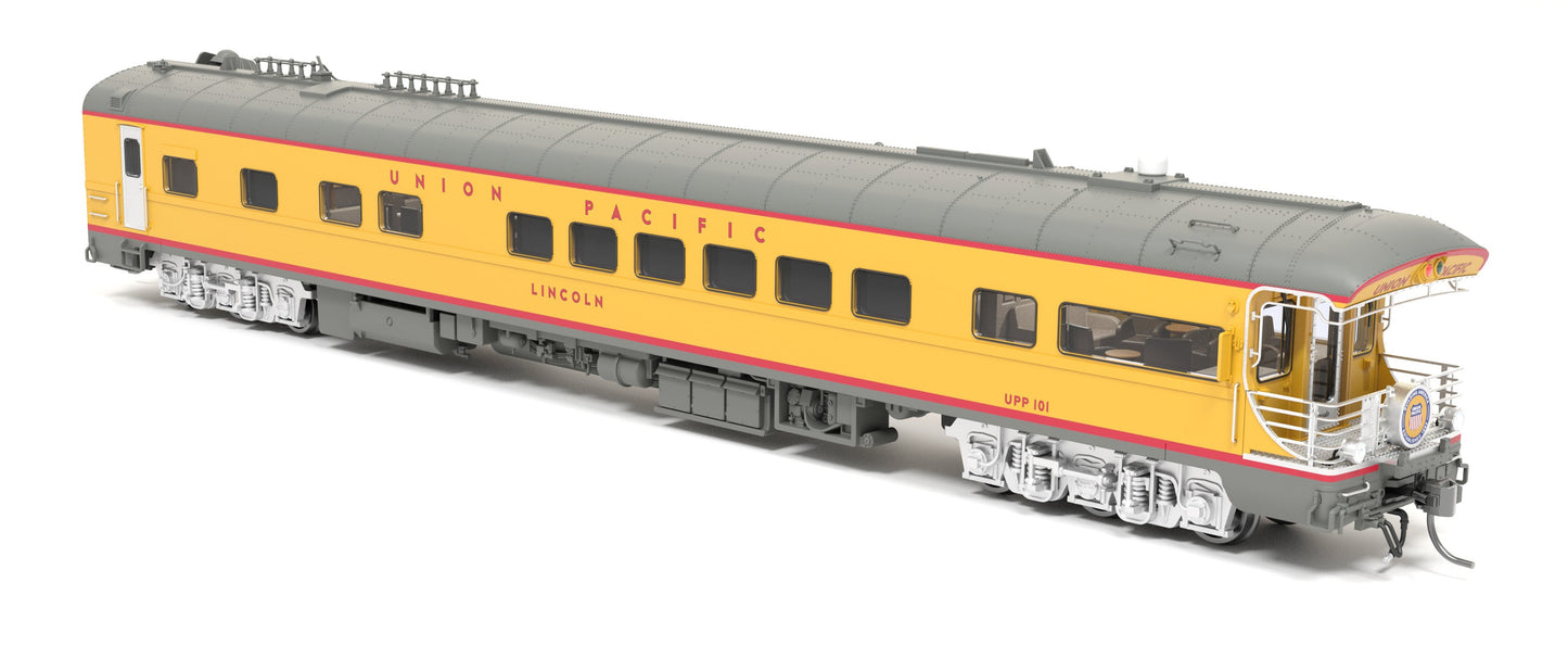 Broadway Limited 9594 HO UP UP Business Car with Building America Drumhead #101